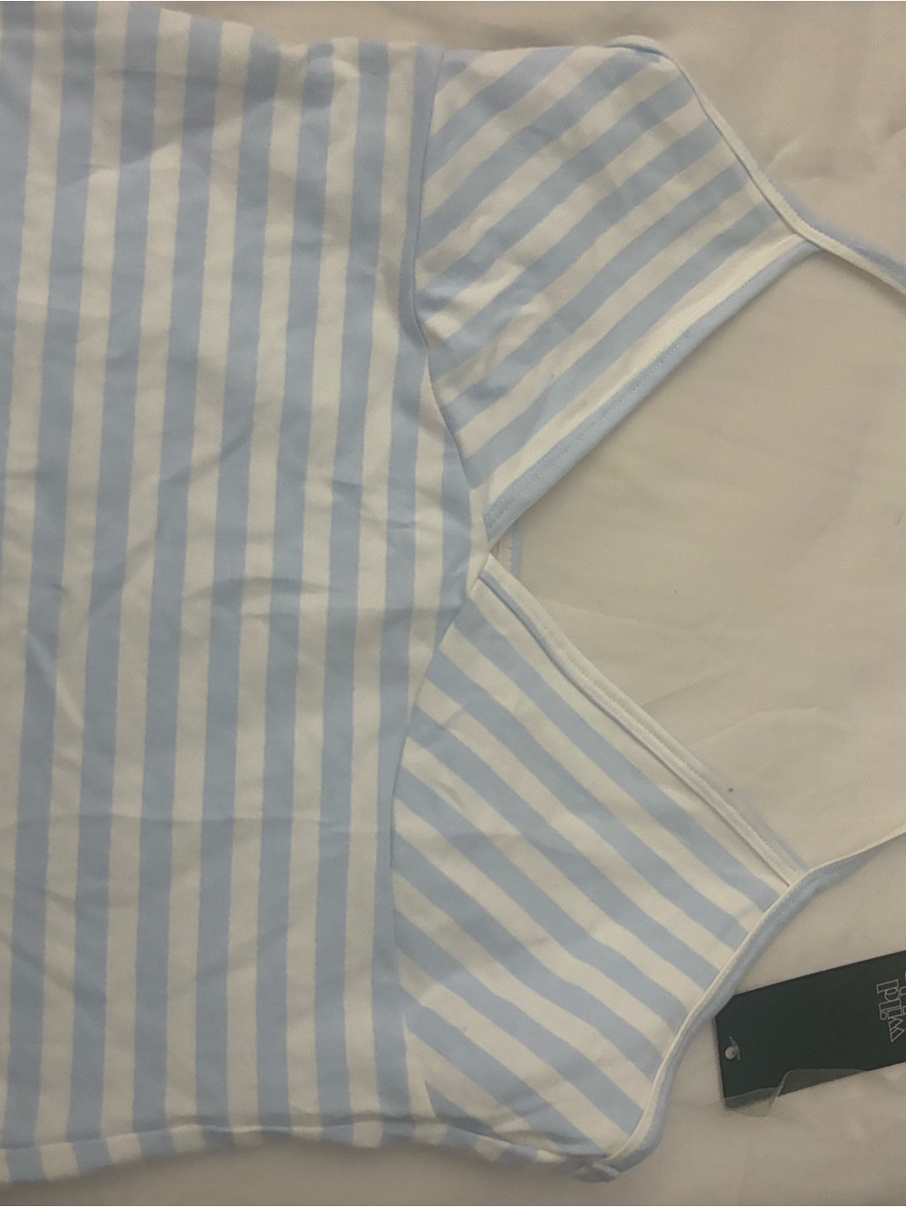 Target Light Blue and White Striped Camisole